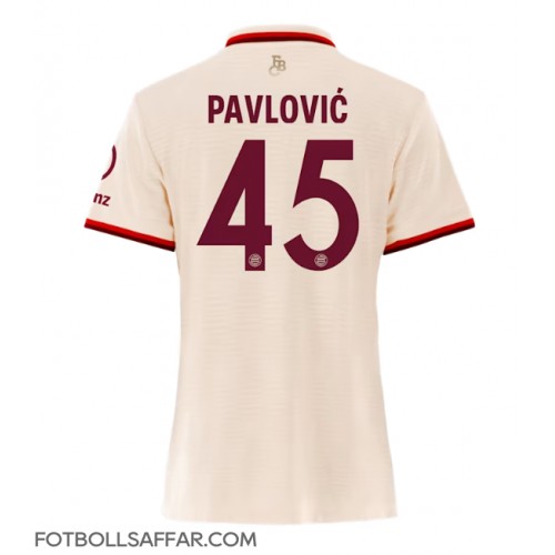 Bayern Munich Aleksandar Pavlovic #45 Tredjeställ Dam 2024-25 Kortärmad